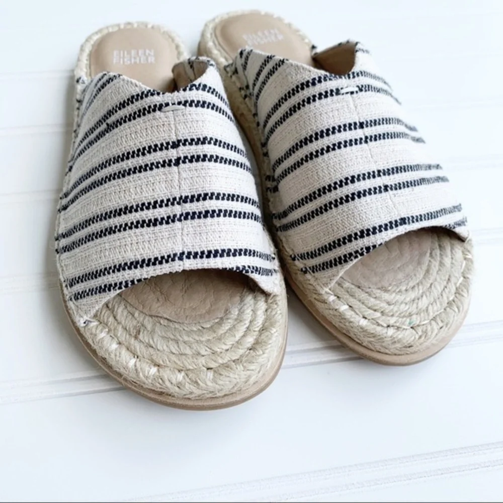 Eileen Fisher Milly Espadrille Slide Sandals